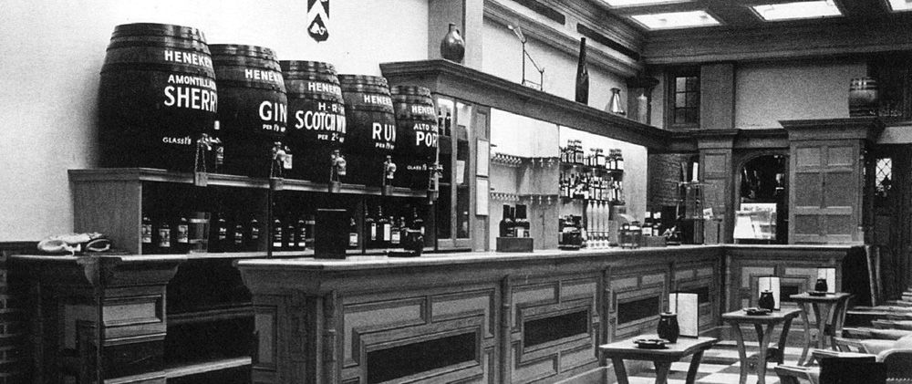 the long bar at Backs Norwich c1960
